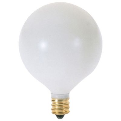 15W 120V G16 1/2 E12 Satin White Bulb by SATCO Lighting - Starlight Lighting USA and Canada